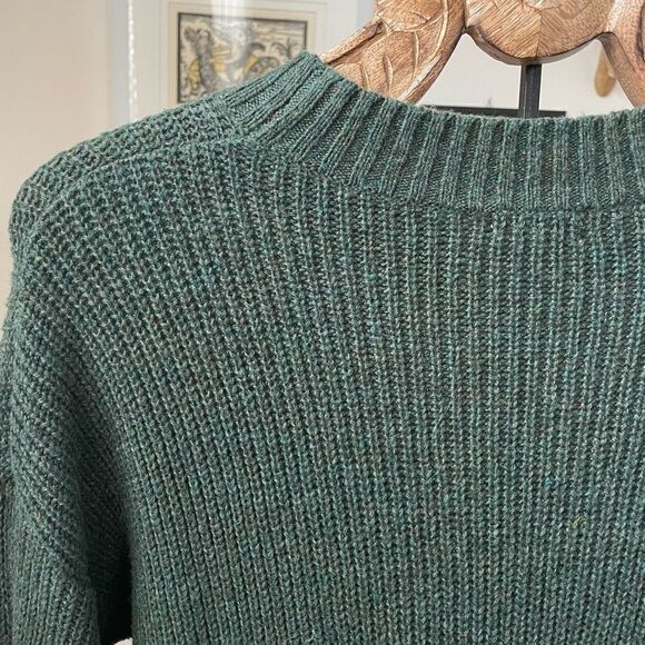 BP Green Lightweight Ribbed Tunic Sweater Oversized S - Picture 6 of 8